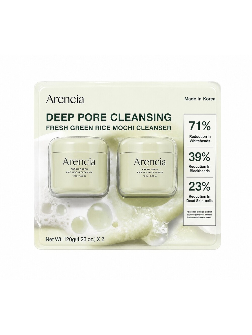 Arencia Cleanser 2 Pack, 4.23oz Each - Deep Pore Cleansing